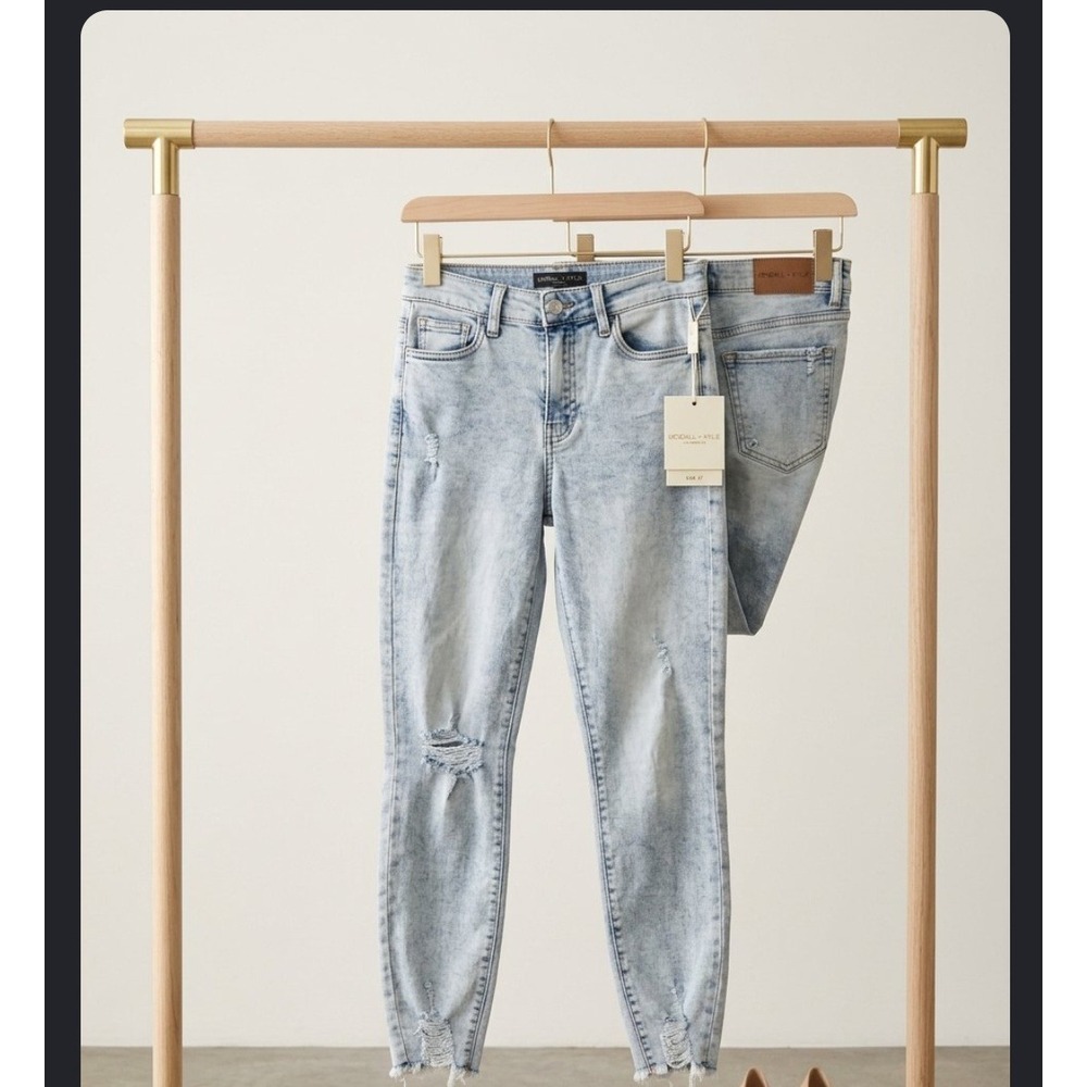 Kendall + Kylie The Kontour High Rise Skinny Jeans Light Acid Wash Size 5/27